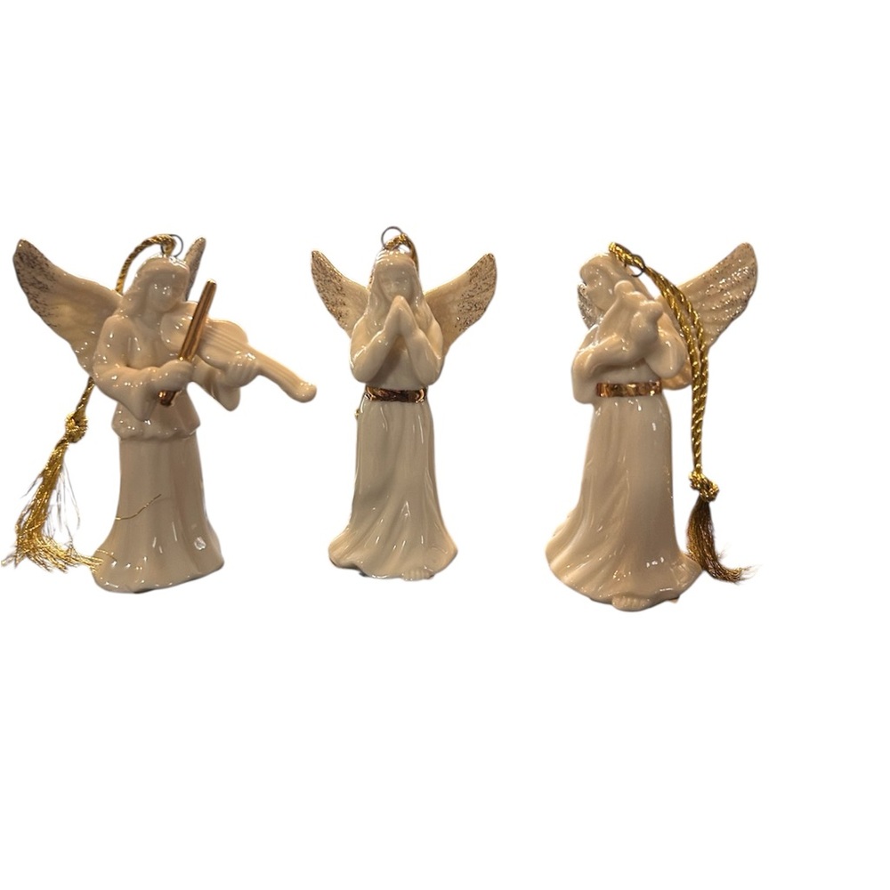 3 Mikasa Holiday Elegance Angel Ornaments – Partial Set of 5